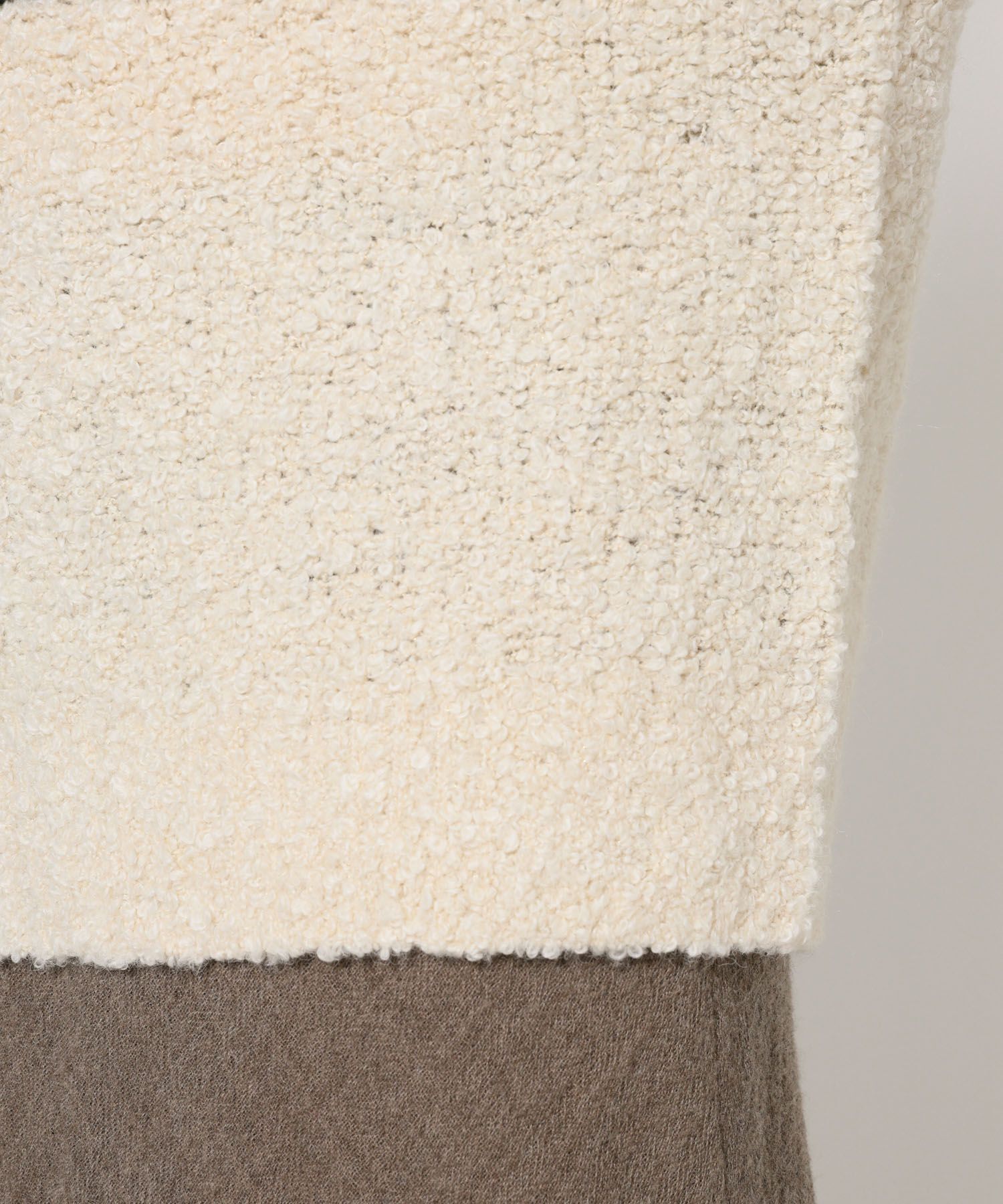 BABYLONE「ブークレーバイカラープルオーバー」|ニット・セーター|