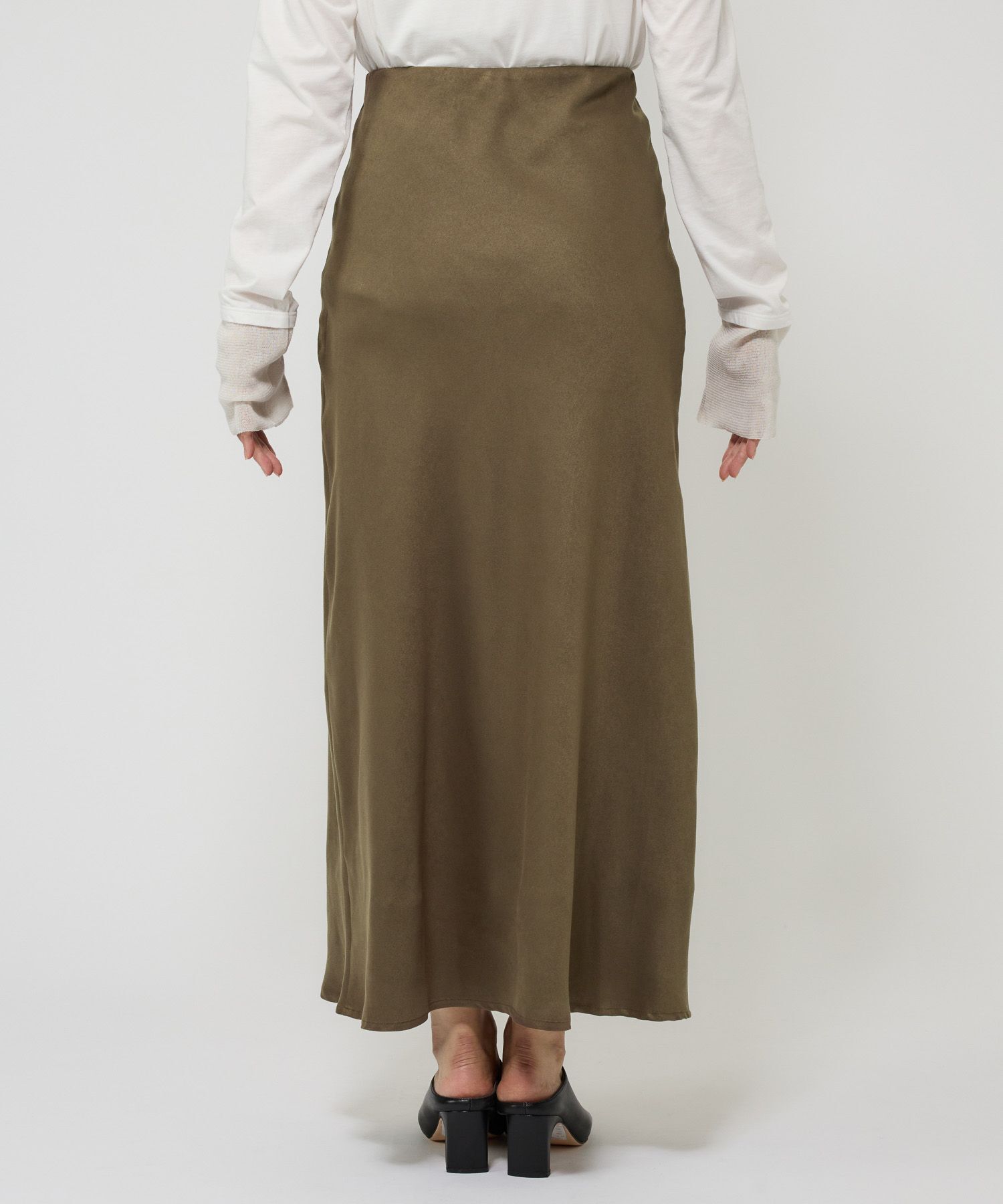 BABYLONE「フェイクスエードバイヤススカート」|スカート|