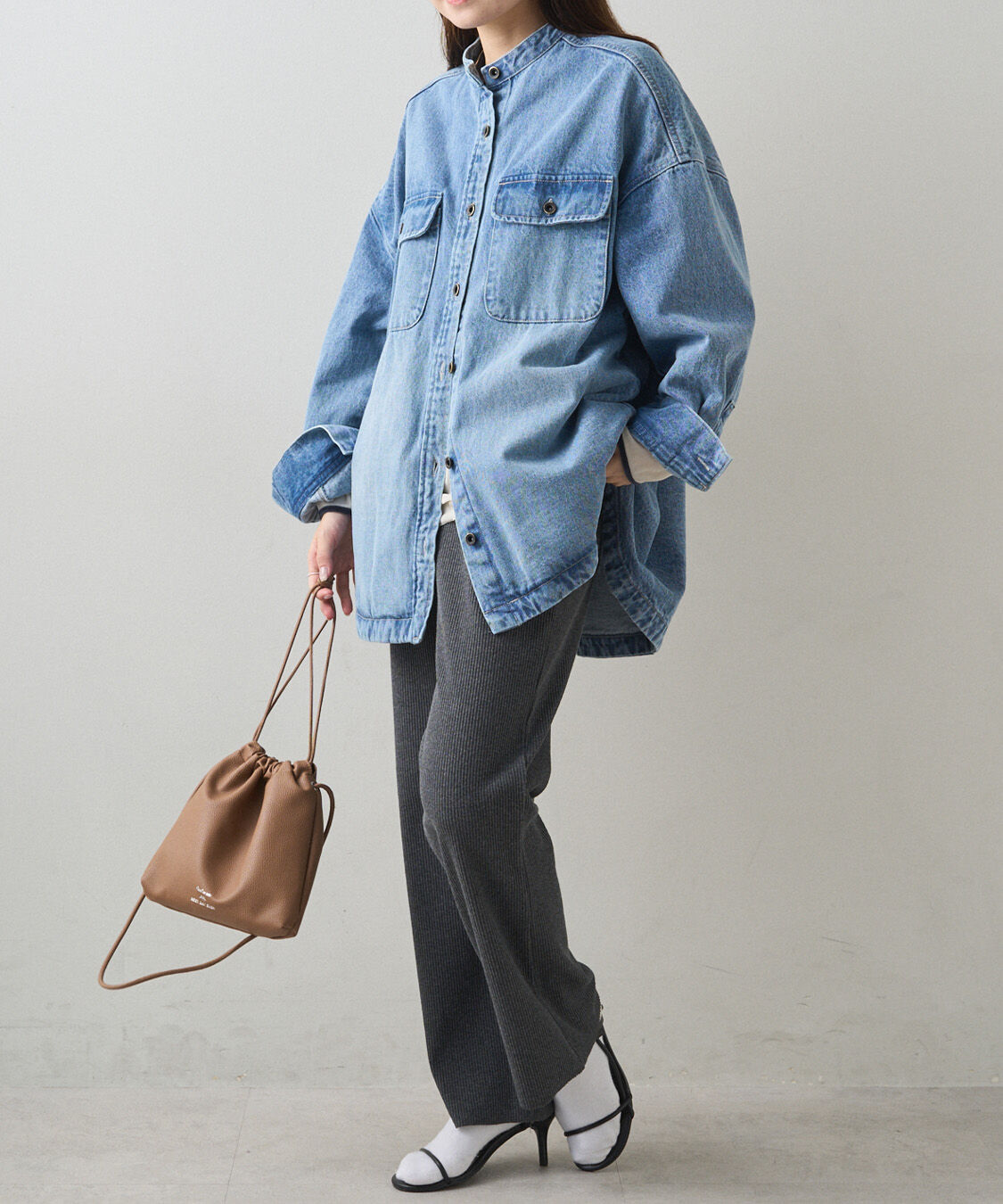  「【-3kg見え◎】微フレアリブパンツ」|その他|