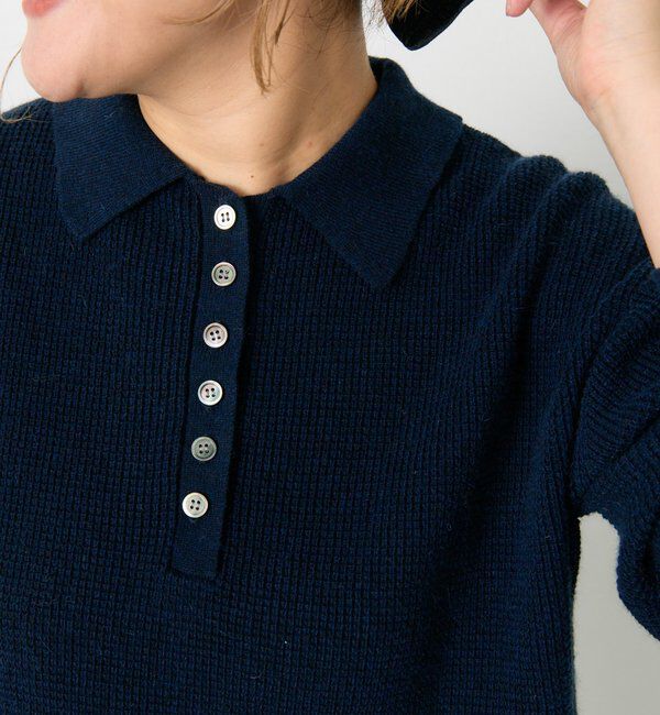  「ワッフルニットポロ」|キャミソール|