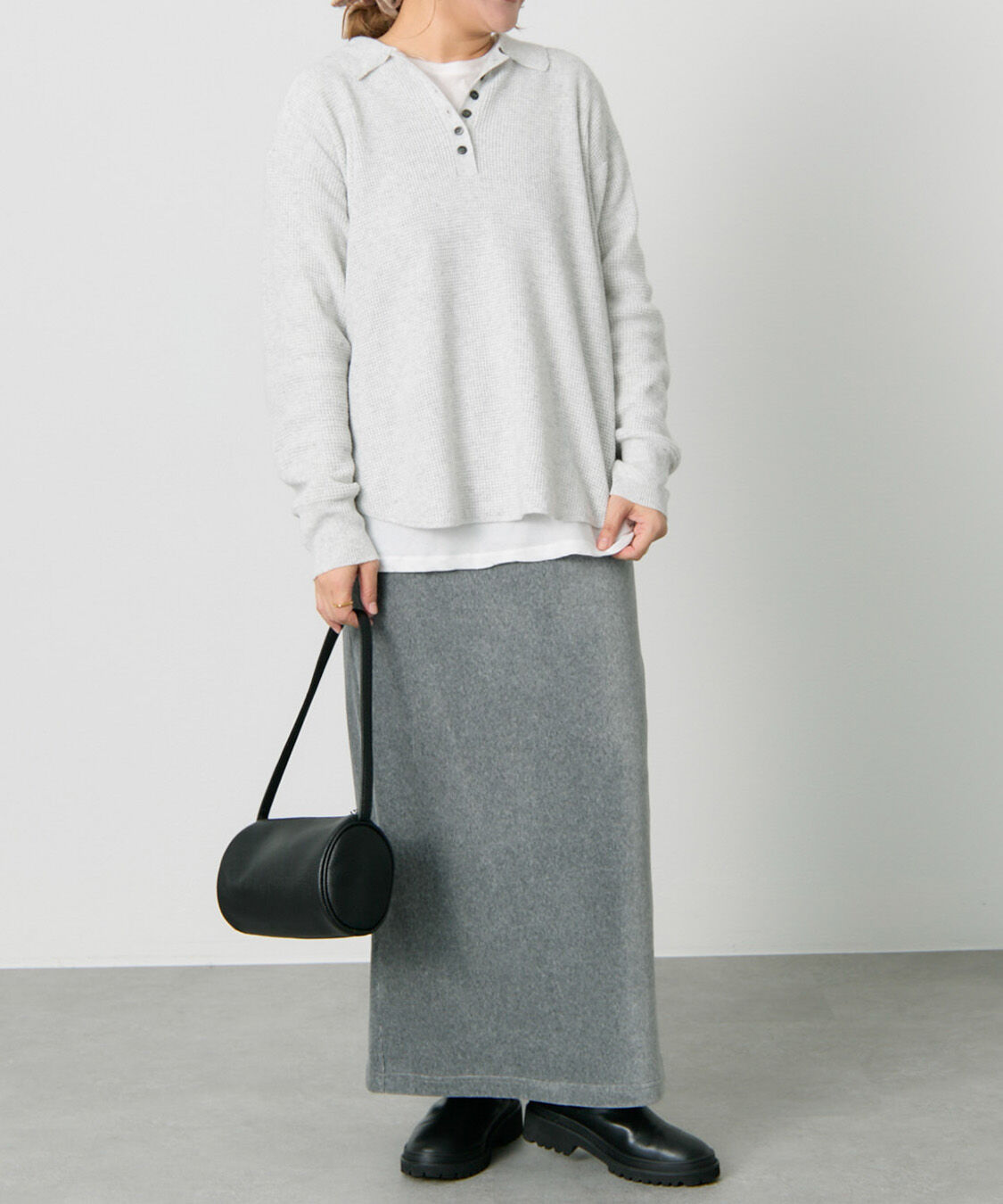  「ワッフルニットポロ」|キャミソール|