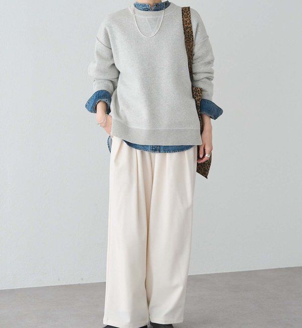  「スウェットライクダブルジャガードニット」|キャミソール|