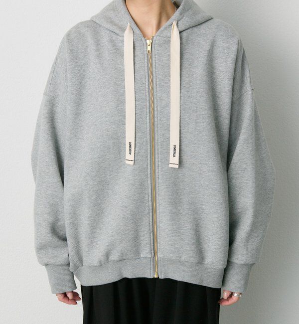  「スムースボンディングサイドリブジップパーカー」|パーカー|