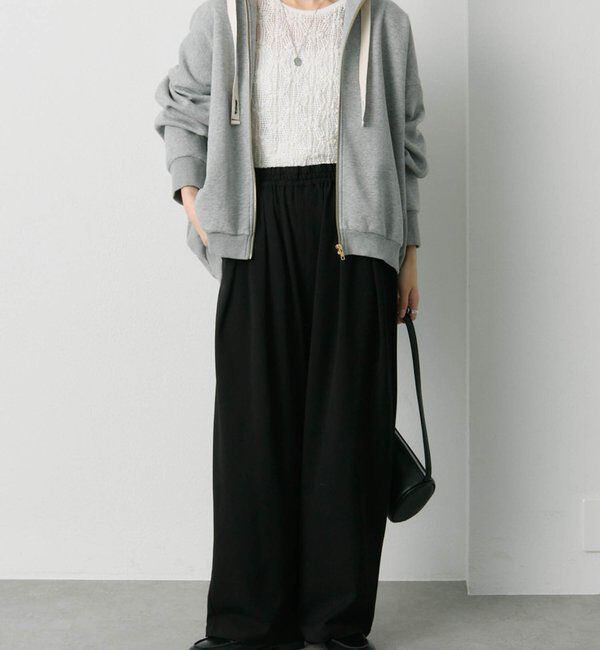  「スムースボンディングサイドリブジップパーカー」|パーカー|