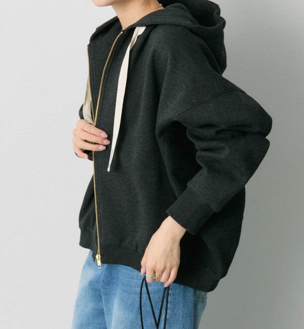  「スムースボンディングサイドリブジップパーカー」|パーカー|