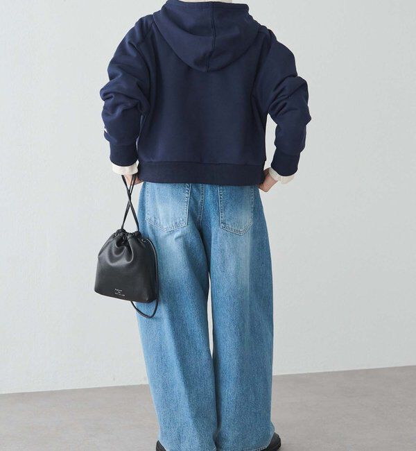  「裏起毛スウェットショートパーカー」|プルオーバー|