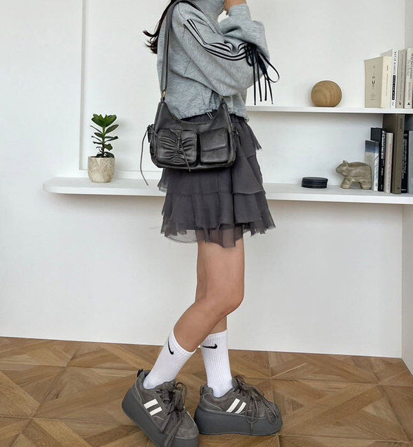  「0151130070【再入荷】リボンカスタムスニーカー」|その他|