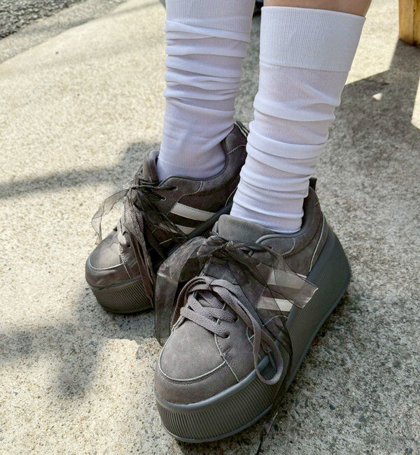  「0151130070【再入荷】リボンカスタムスニーカー」|その他|