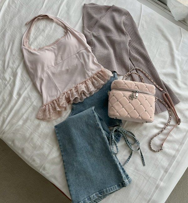  「チャーム付きキルティングバニティバッグ」|ショルダー・メッセンジャー|