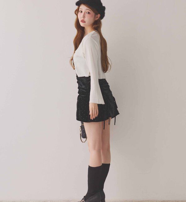  「レース付きドロストチュニック」|ワンピース|