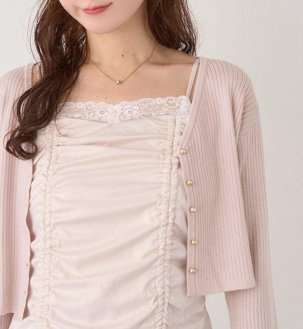  「レース付きドロストチュニック」|ワンピース|