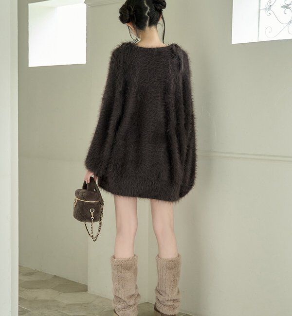  「milkyフェザーロングカーデ」|ニット・セーター|