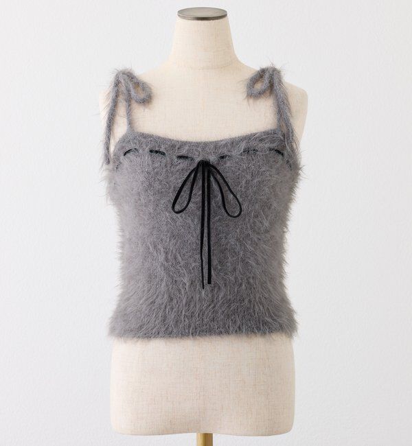  「milkyフェザーリボンビスチェ」|ニット・セーター|