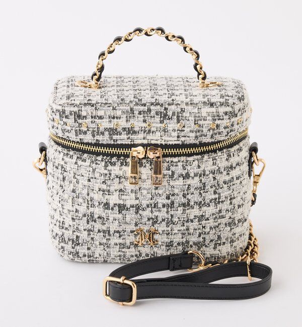  「スタッズ付キルティングバニティバッグ」|ショルダー・メッセンジャー|