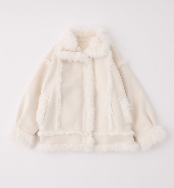  「フェイクムートンロングジャケット」|ダウンベスト・ベスト|