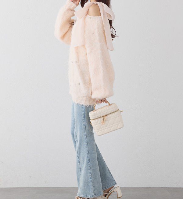  「肩リボンシャーリングインナー」|プルオーバー|