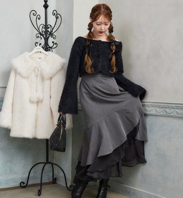  「【HolidayCollection】ニットSETイレヘムワンピース」|ワンピース|