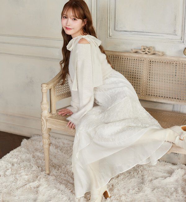  「【HolidayCollection】ニットSETイレヘムワンピース」|ワンピース|