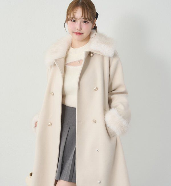  「ファー付マルチロングコート」|その他|