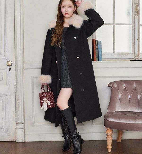  「ファー付マルチロングコート」|その他|