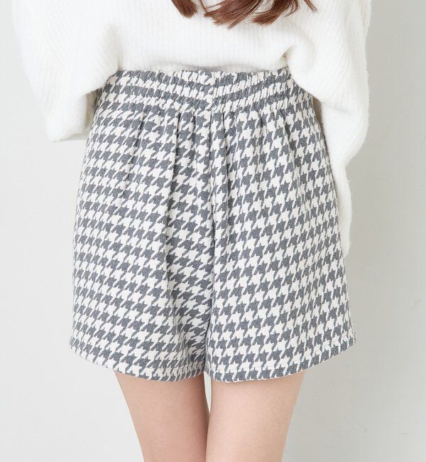  「金ボタン付スタイルアップスカショーパン」|スカート|