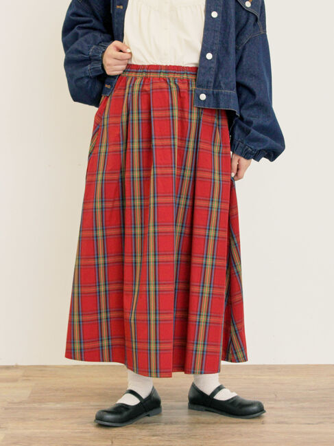 Samansa Mos2「柄アソートタックスカート」|スカート|