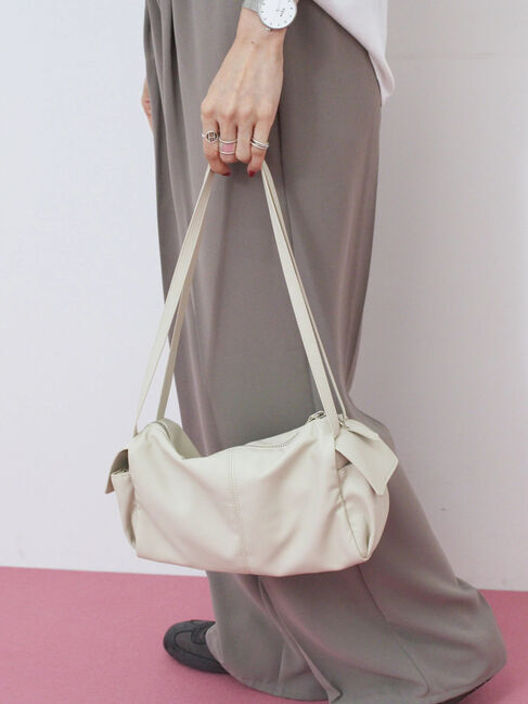 Samansa Mos2 blue「ダブルストラップミニバッグ」|その他|