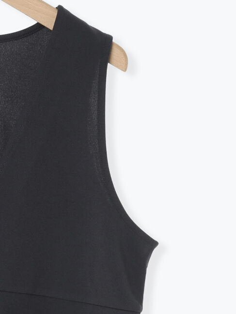 Samansa Mos2 blue「ペプラムベスト(セットアップ可)」|ダウンベスト・ベスト|