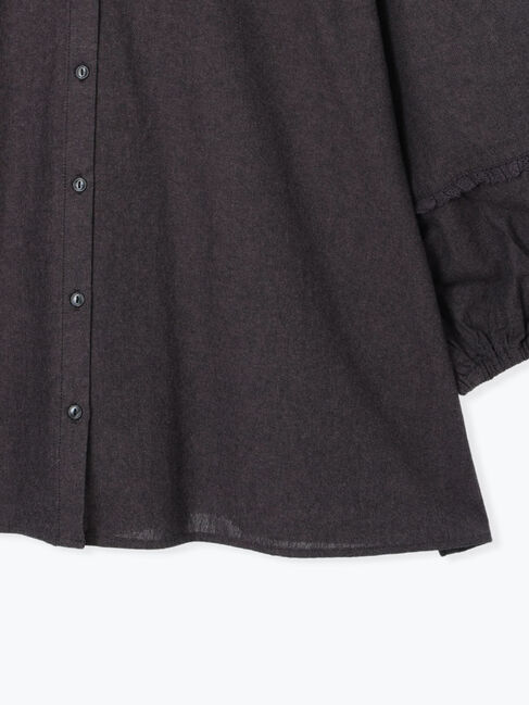 Samansa Mos2「前後2WAY襟フリルチュニック」|シャツ・ブラウス|