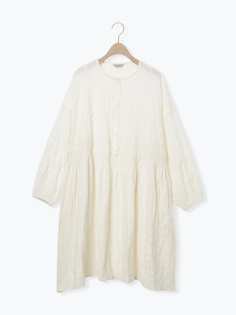 Samansa Mos2「シャーリング切替ふんわりチュニック」|シャツ・ブラウス|