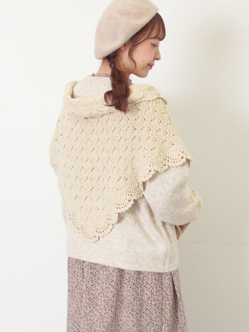 Samansa Mos2「ロゴ刺繍プルオーバーニット」|ニット・セーター|