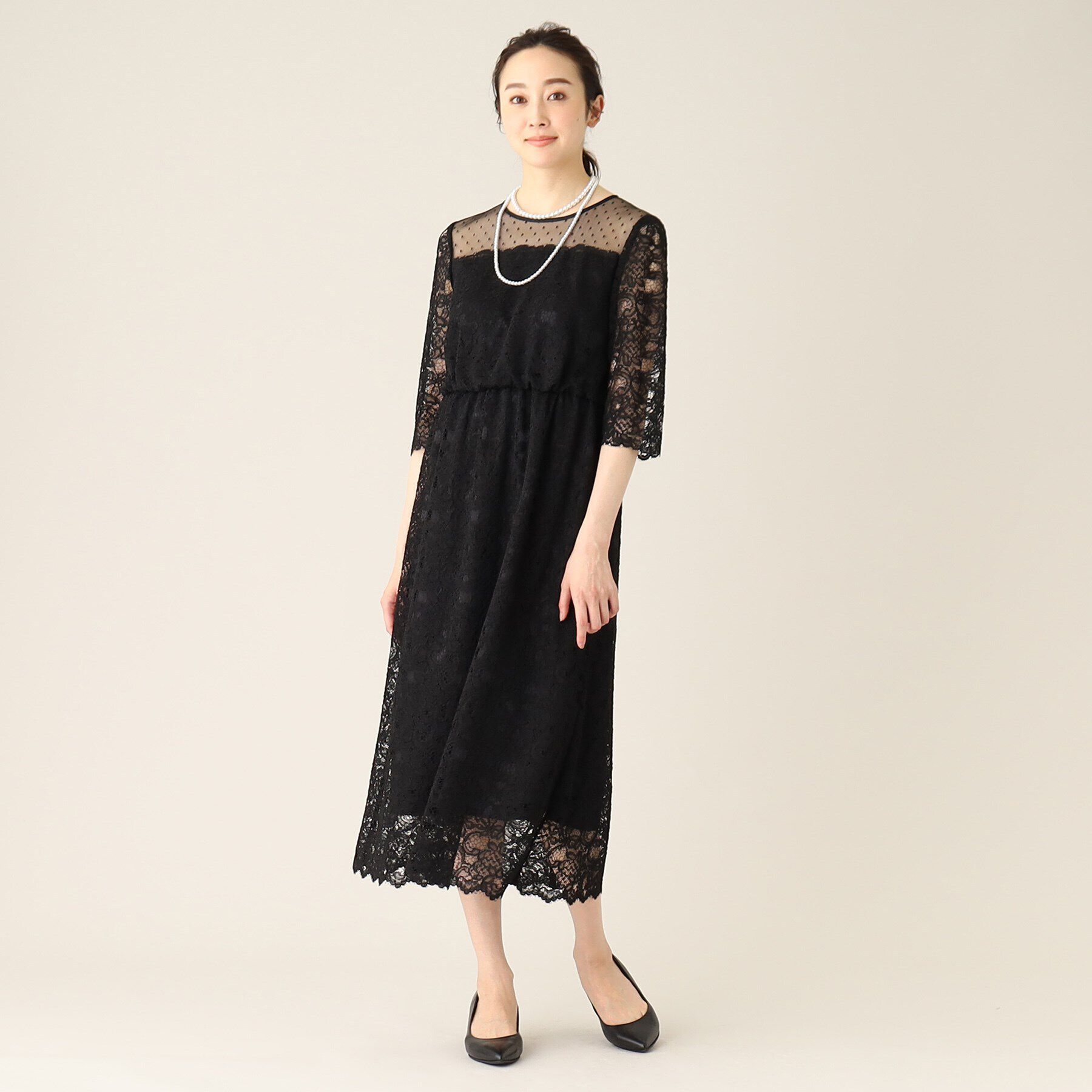 UNTITLED「エレガンレースワンピース」|ワンピース|