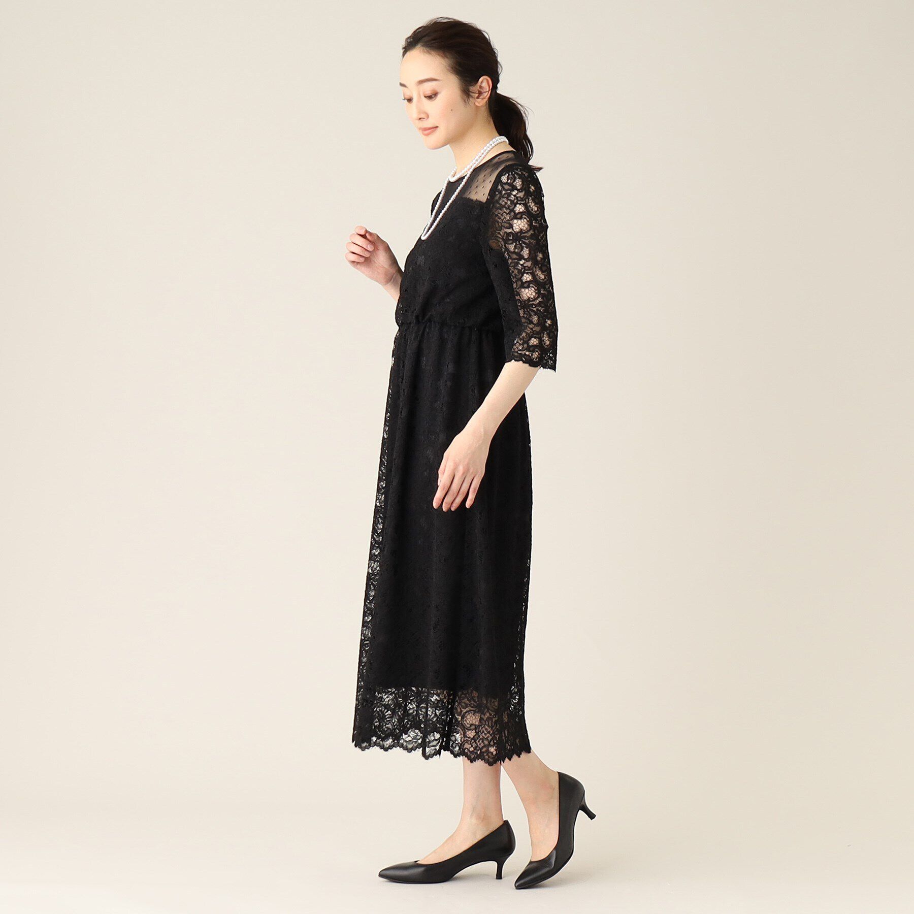 UNTITLED「エレガンレースワンピース」|ワンピース|