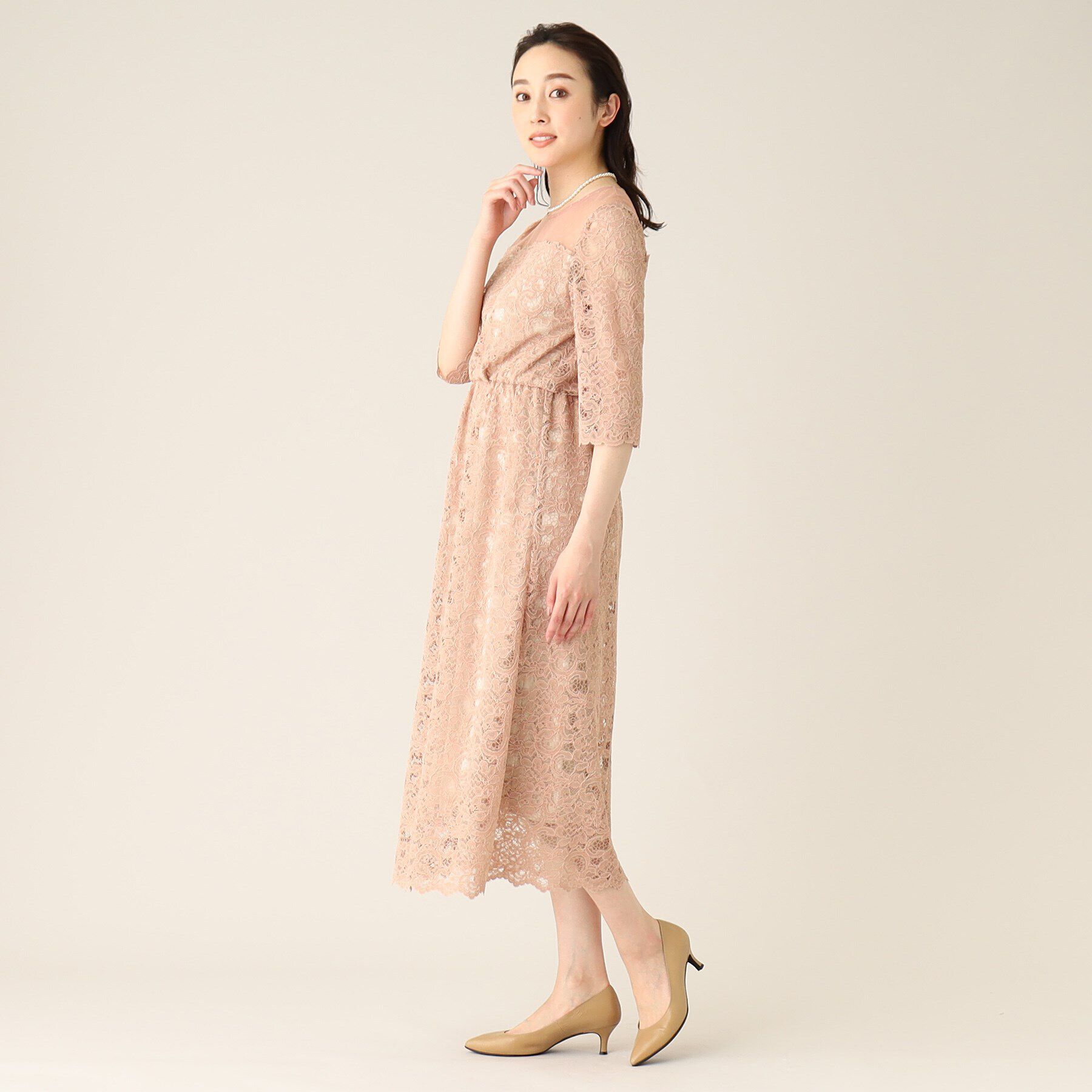 UNTITLED「エレガンレースワンピース」|ワンピース|