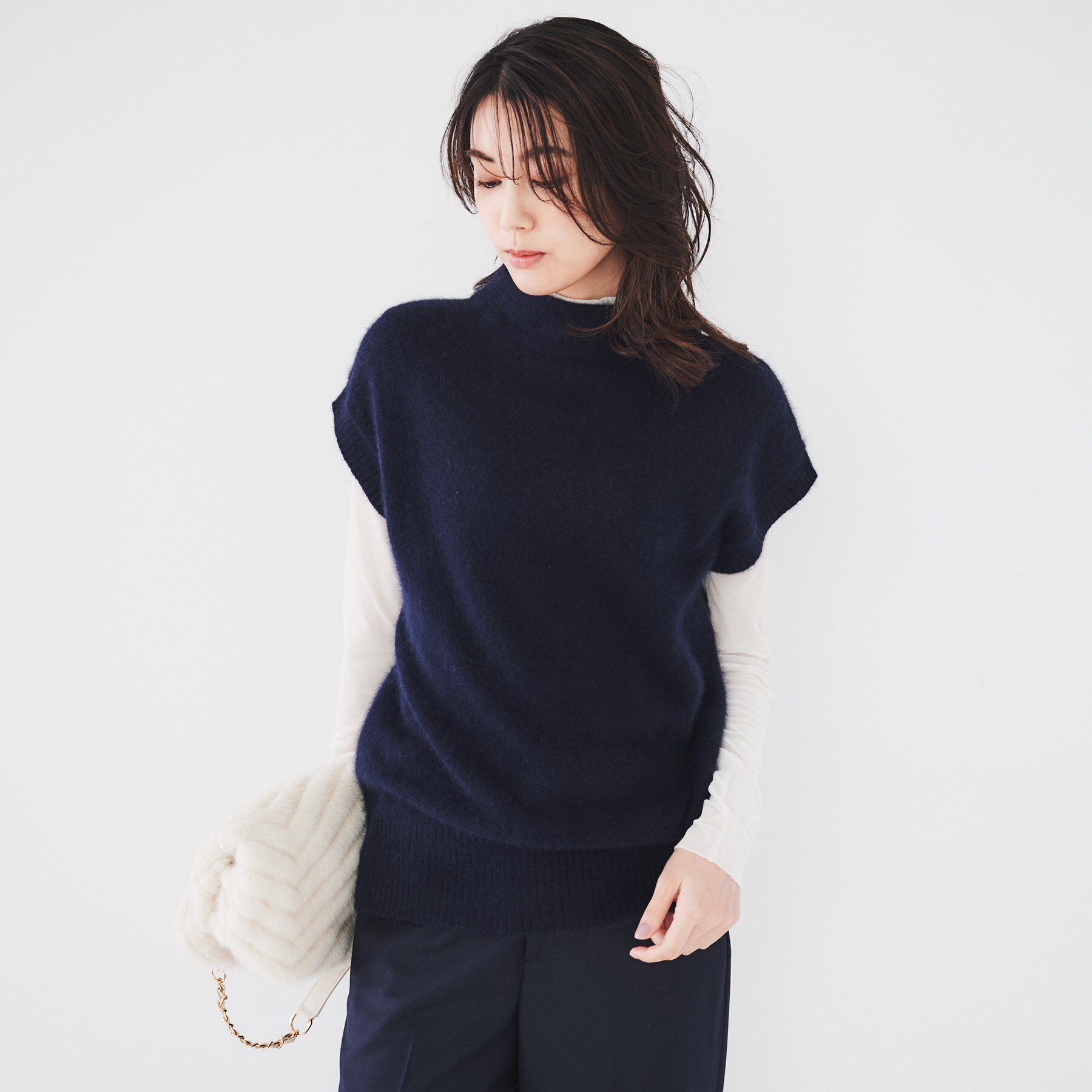 UNTITLED「ウールフォックス ベストニット」|ニット・セーター|