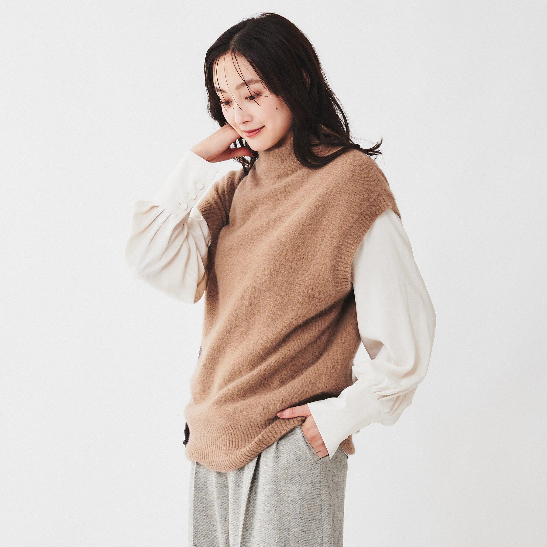 UNTITLED「ウールフォックス ベストニット」|ニット・セーター|