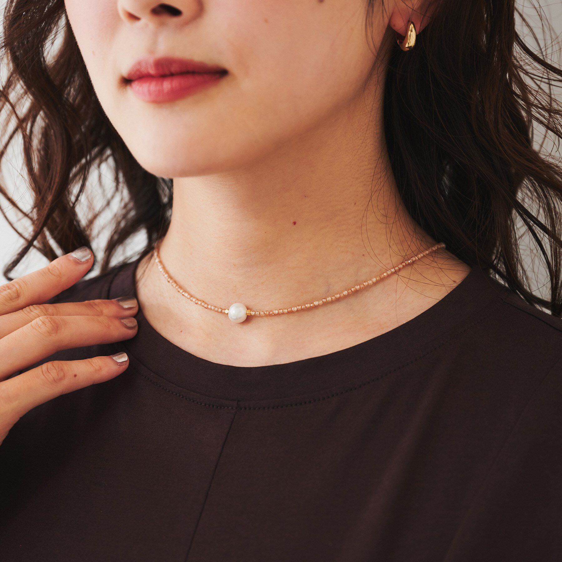 UNTITLED「シャイニービーズネックレス」|ネックレス|