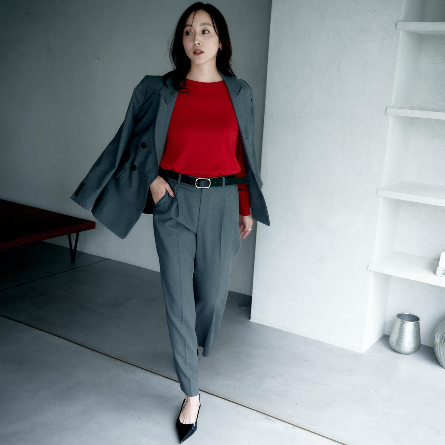 UNTITLED「【8色展開/体型カバー】魅せるタイムレスニット」|ニット・セーター|