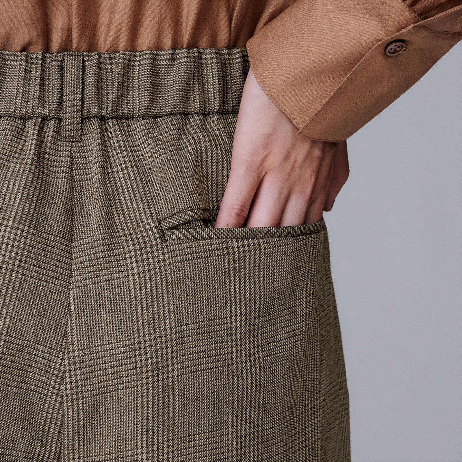 UNTITLED「【セットアップ可/洗える】ウールライク ワイドパンツ」|その他|