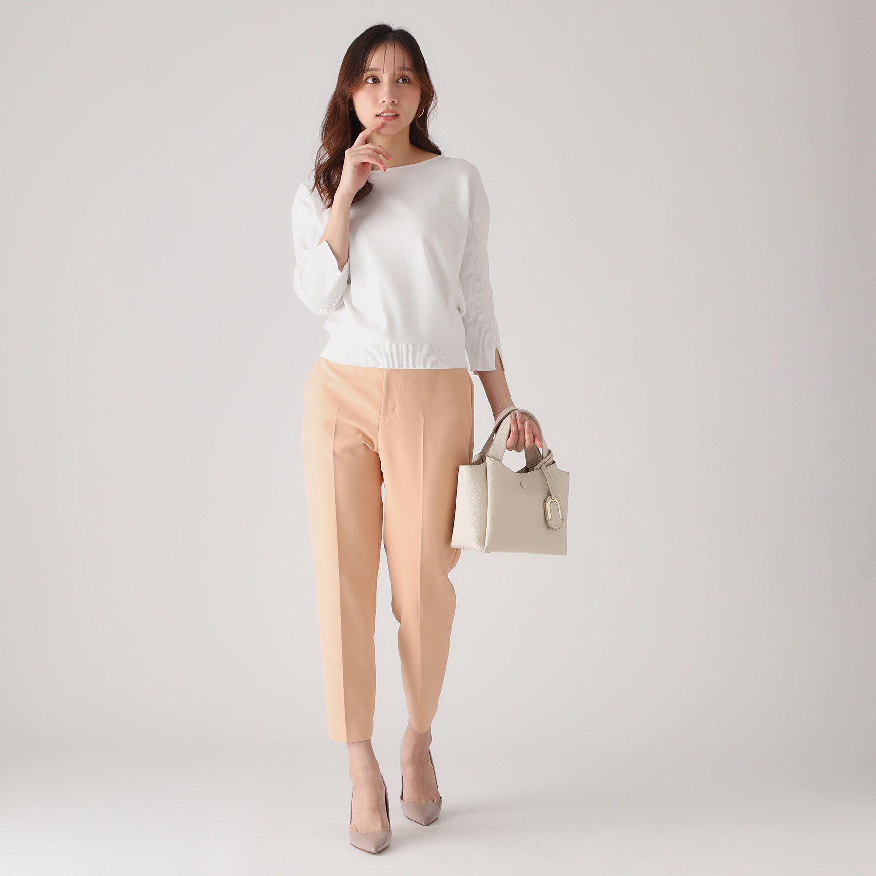 COUP DE CHANCE「【洗える】ビーズ刺しゅうニットトップス」|ニット・セーター|