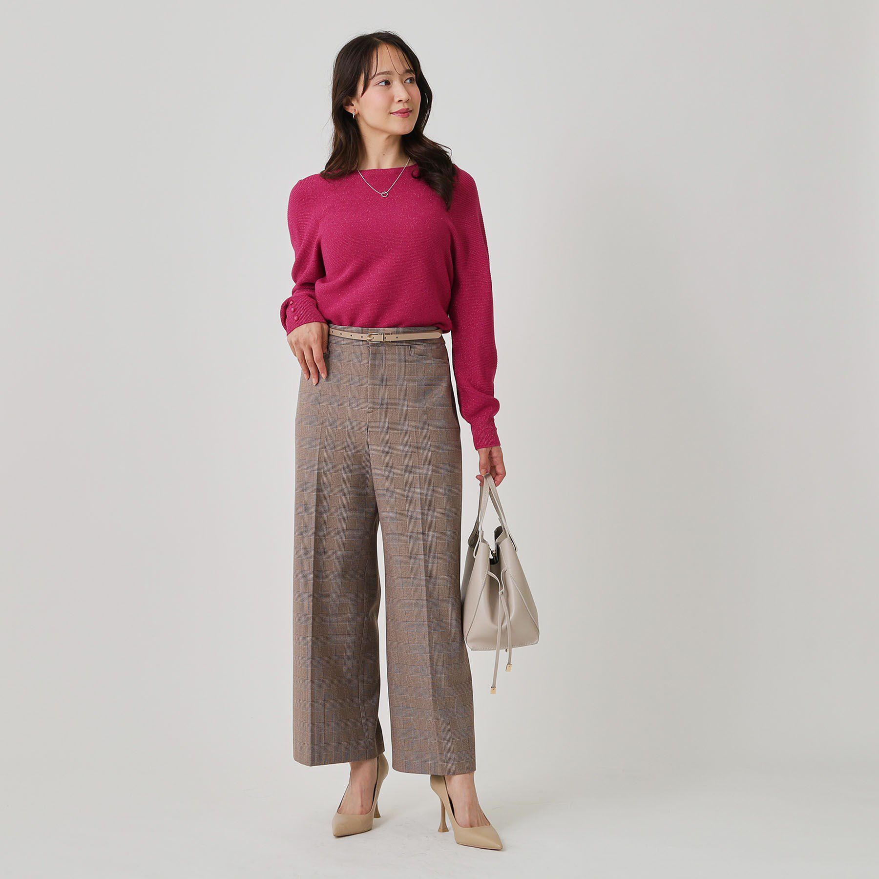 COUP DE CHANCE「【手洗い可／日本製／ホールガーメント】ラメ混ドルマンニットトップス」|ニット・セーター|