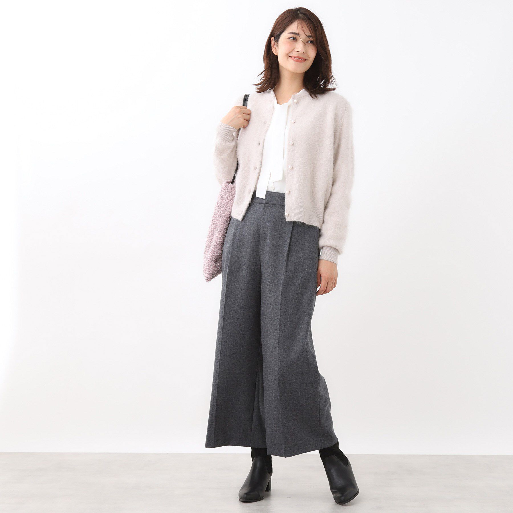 Reflect「【秋映え／カシミヤ100％／プルオーバーとしても◎】ふんわりカーディガン」|カーディガン|