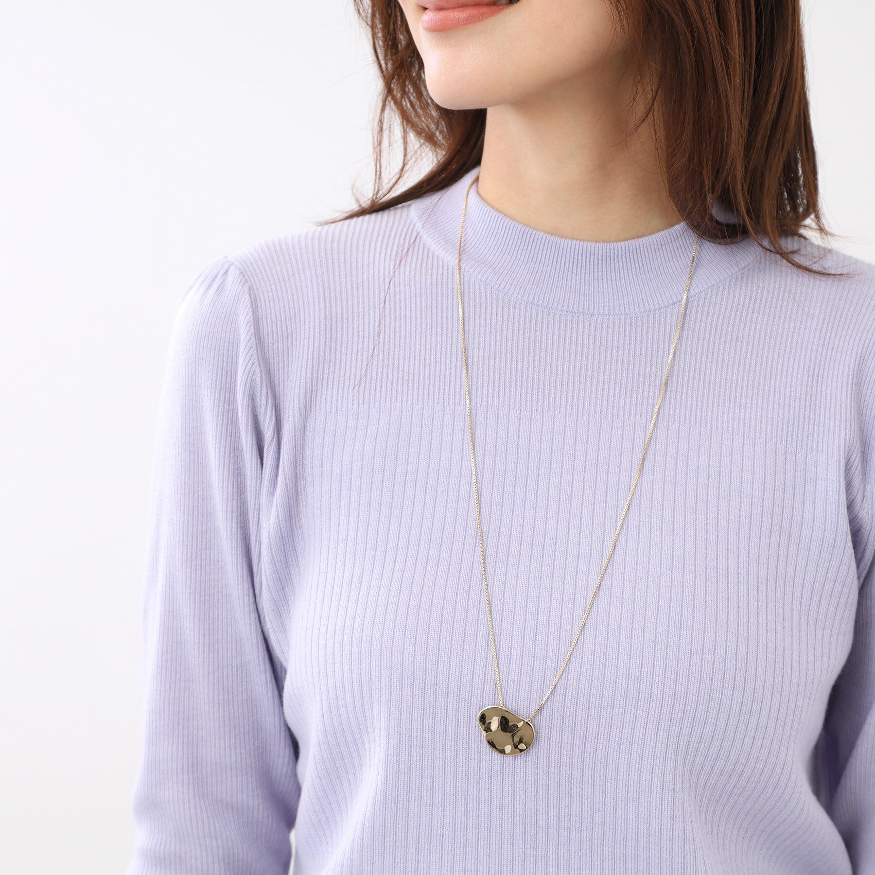 Reflect「メタルプレートロングネックレス」|ネックレス|