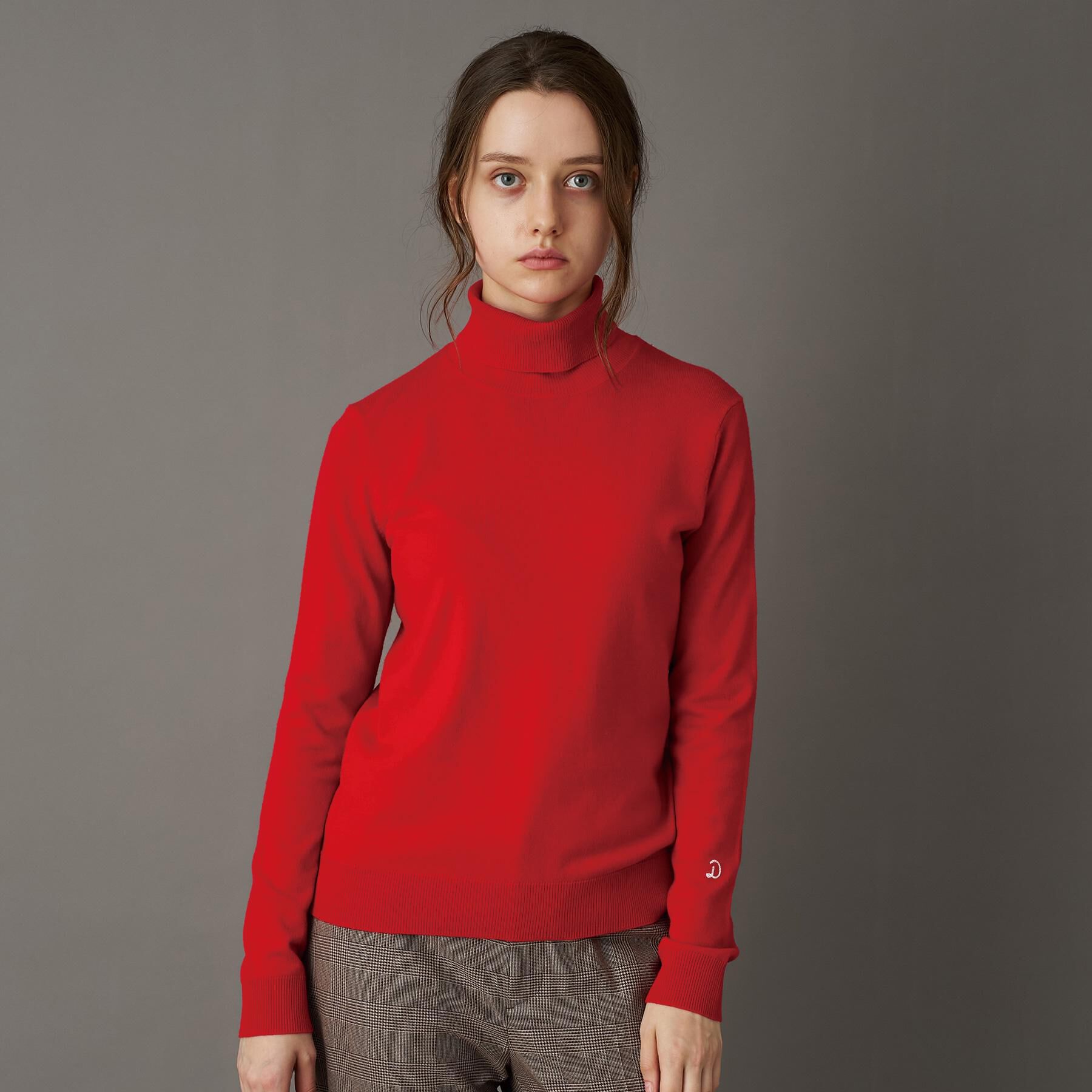 DRESSTERIOR「【CLASSY.12月号/otonaMUSE11月号掲載】ウールブレンド天竺タートルニット」|ニット・セーター|