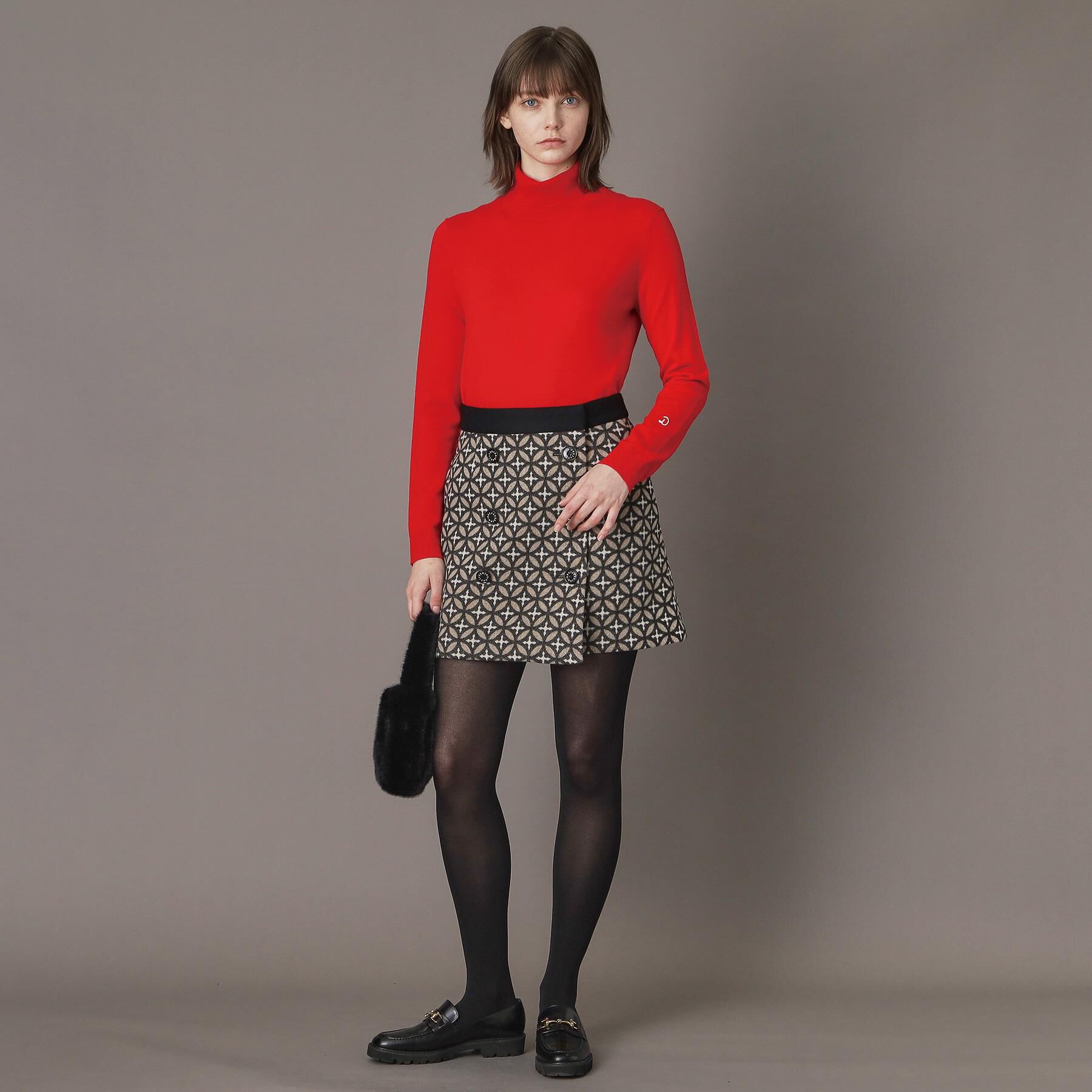 DRESSTERIOR「【CLASSY.12月号/otonaMUSE11月号掲載】ウールブレンド天竺タートルニット」|ニット・セーター|