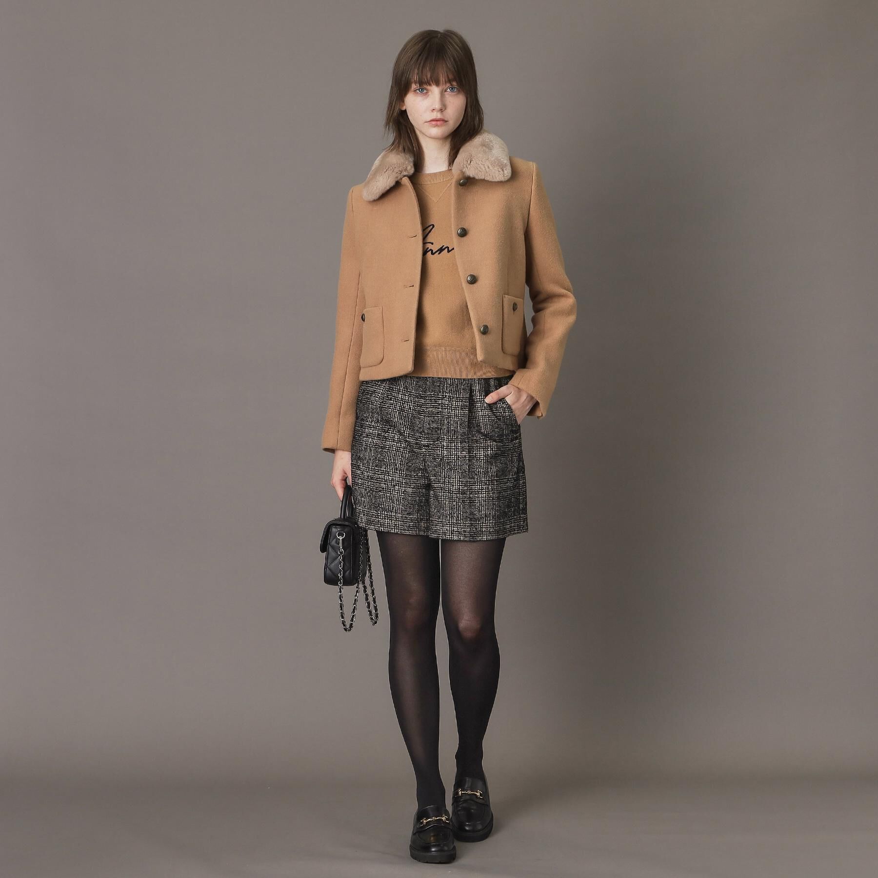 DRESSTERIOR「【otonaMUSE 11月号掲載】2WAYファーカラーメルトンジャケット」|ブルゾン・スタジャン|