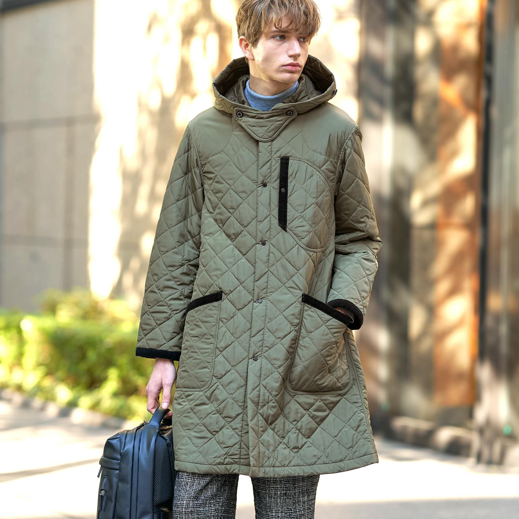 DRESSTERIOR「キルティング フーデット コート」|ダウン|