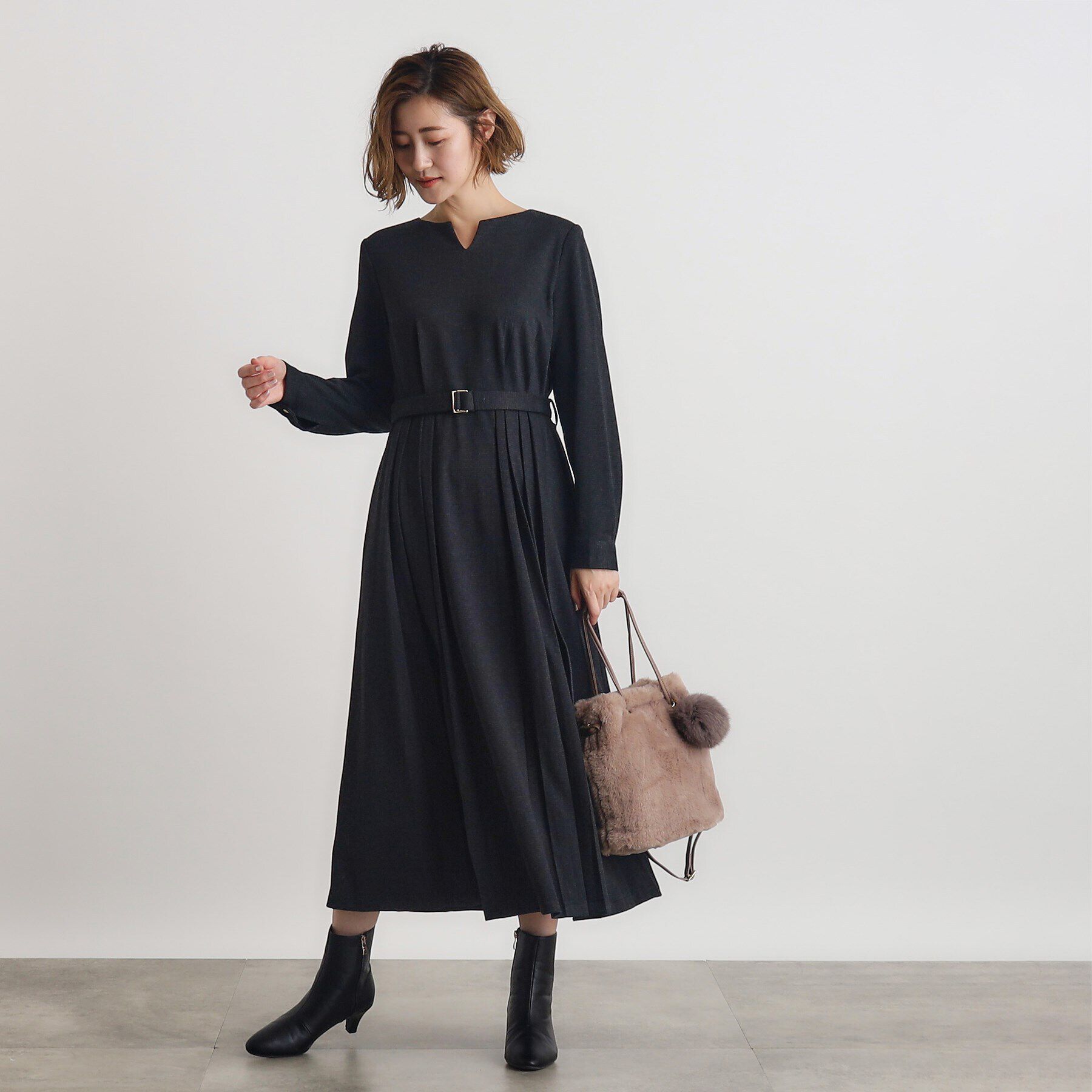 grove「カットジャカードワンピース」|ワンピース|