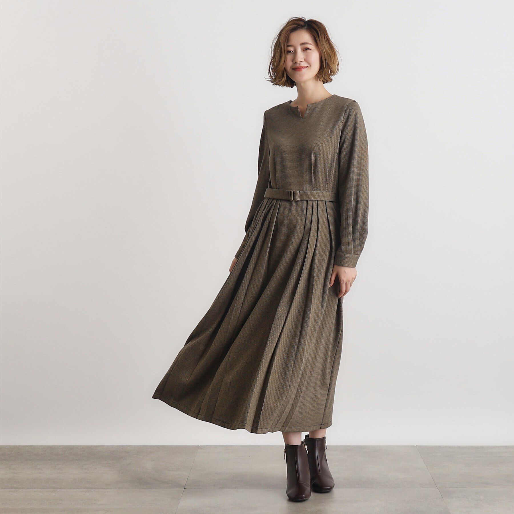 grove「カットジャカードワンピース」|ワンピース|