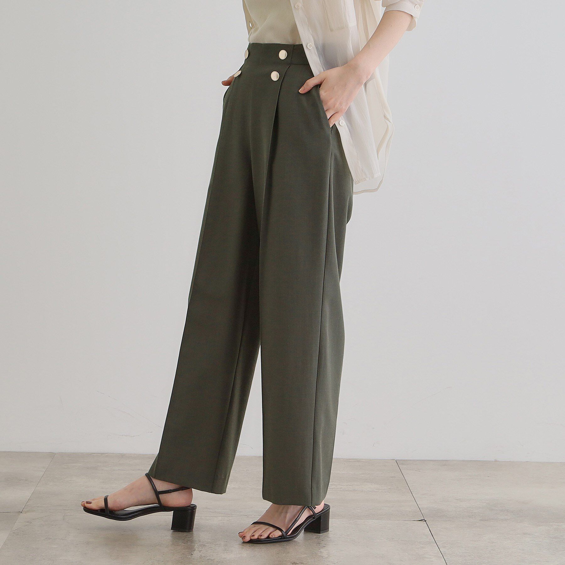 grove「さらっと快適　ピンタックマリンパンツ」|その他|